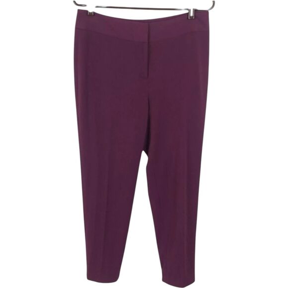 Pendleton Maroon Wool Altered Cropped Ankle Pants Women's Size 10 - Picture 1 of 7